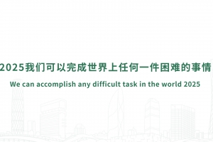 2025我們可以完成世界上任何一件困難的事情